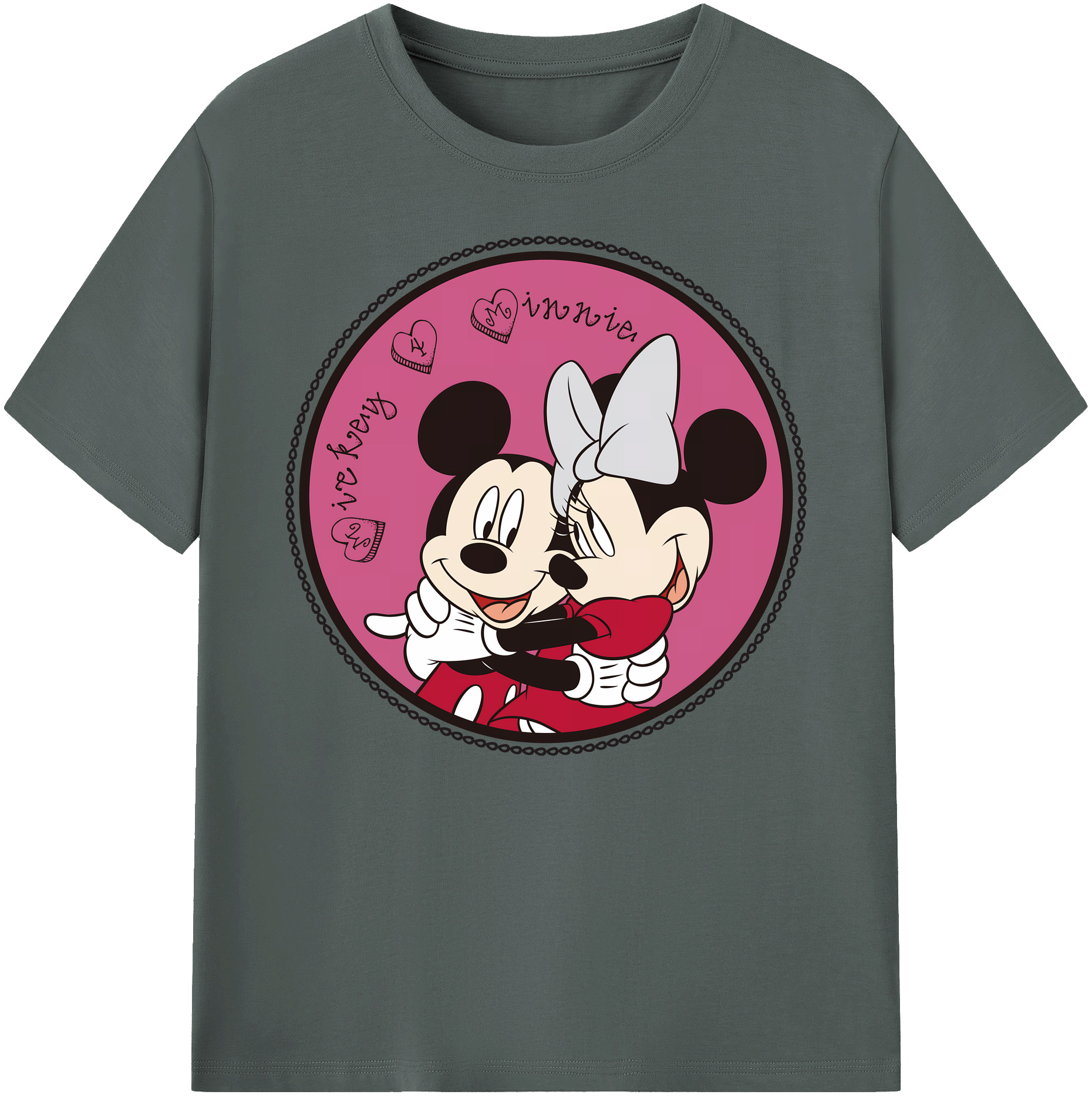 ミッキーマウス Mickey Mouse 綿100％ メンズ半袖Tシャツ｜肌触りやわらか＆通気性